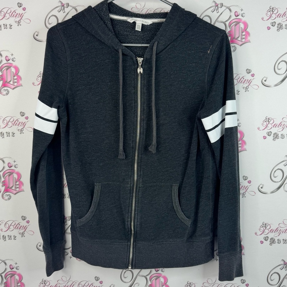 Victoria secret hoodie angel y2k zip up pink grey sweater angel wing zipper